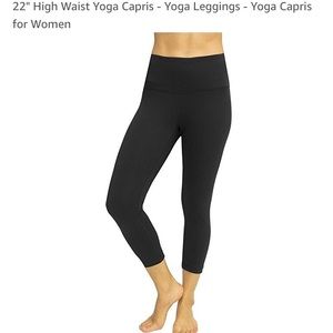 Black yogalicious high waist crop leggings